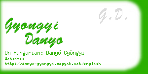 gyongyi danyo business card